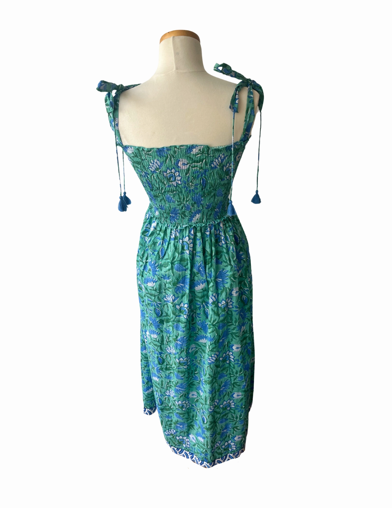 Kingston Dress Teal Garden Joyful Look