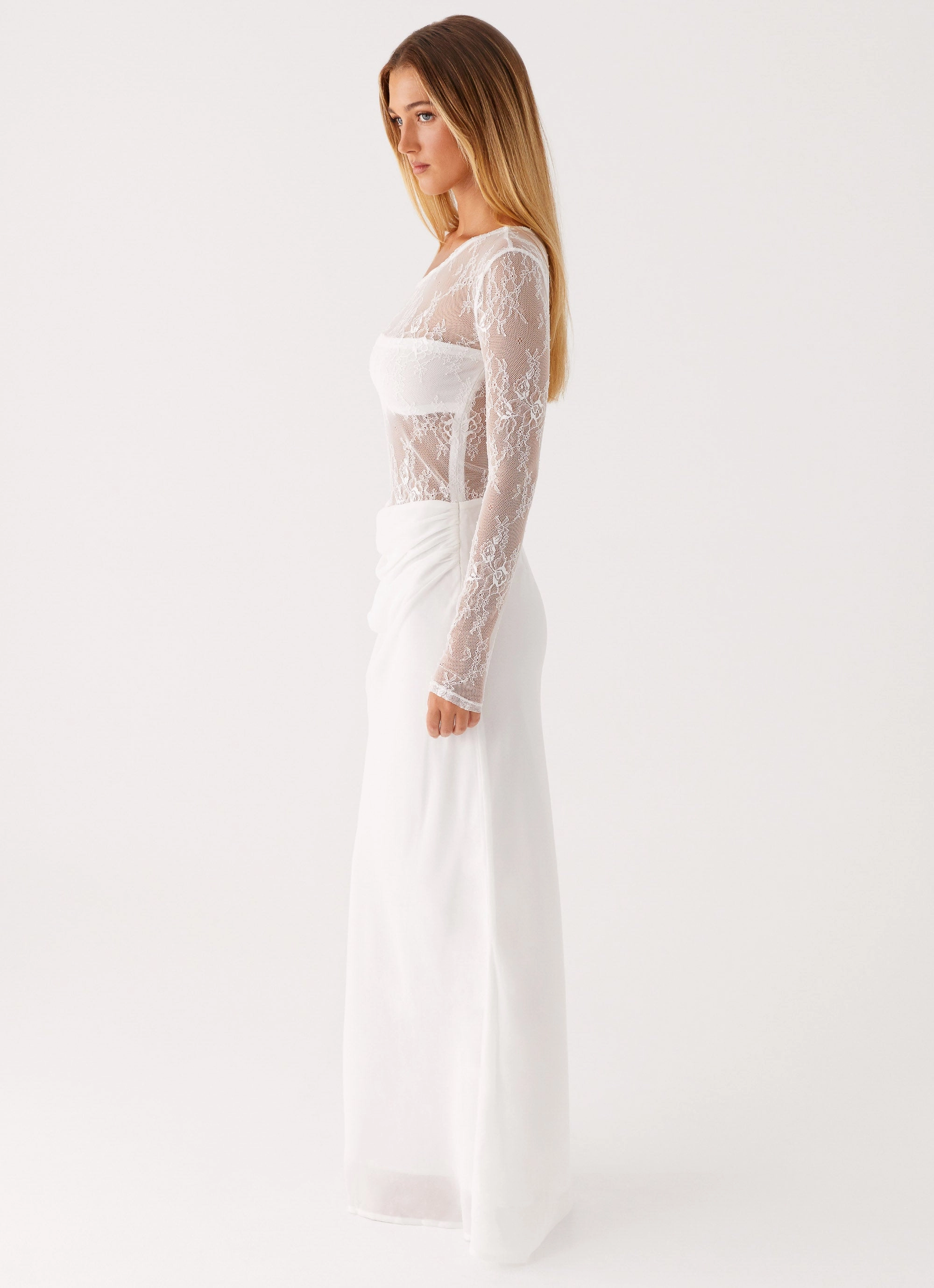 Take Your Time Maxi Dress - White Influencer-Style