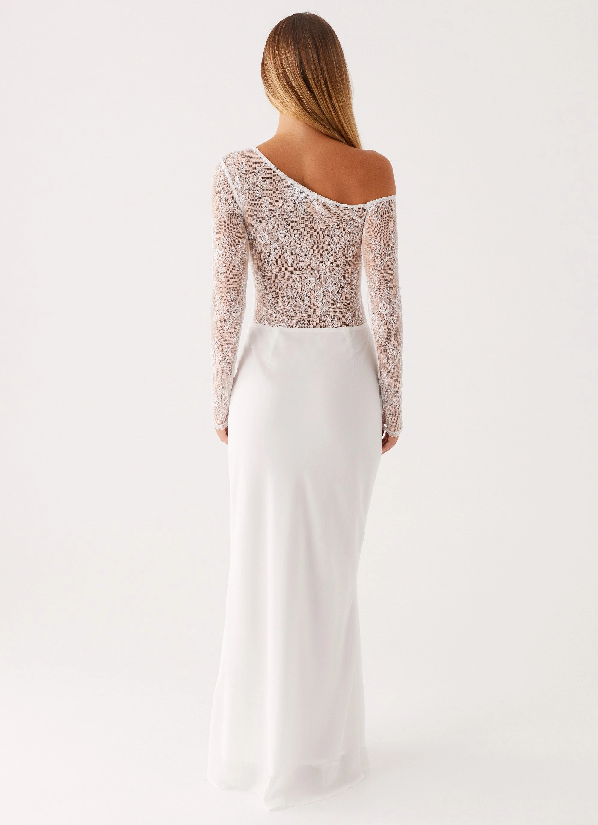 Take Your Time Maxi Dress - White Glam Touch