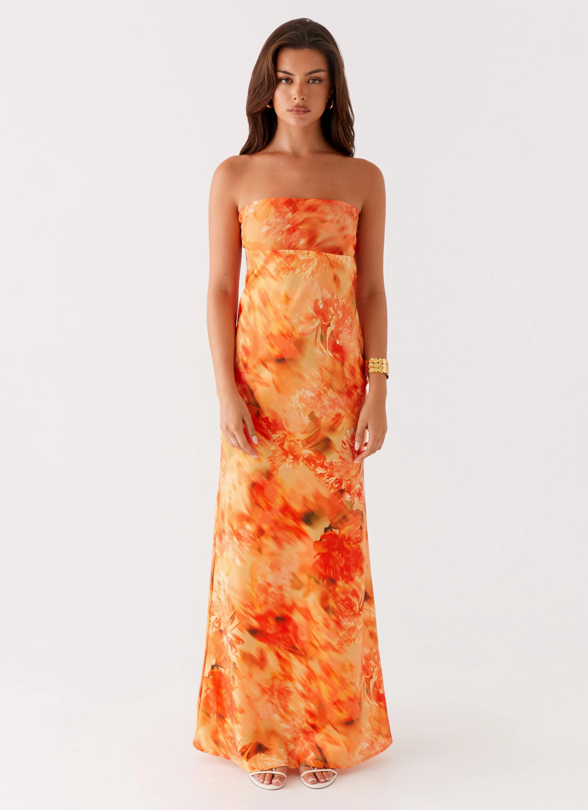 Carmen Maxi Dress - Sunset Floral Everyday Layers Comfy and Cozy