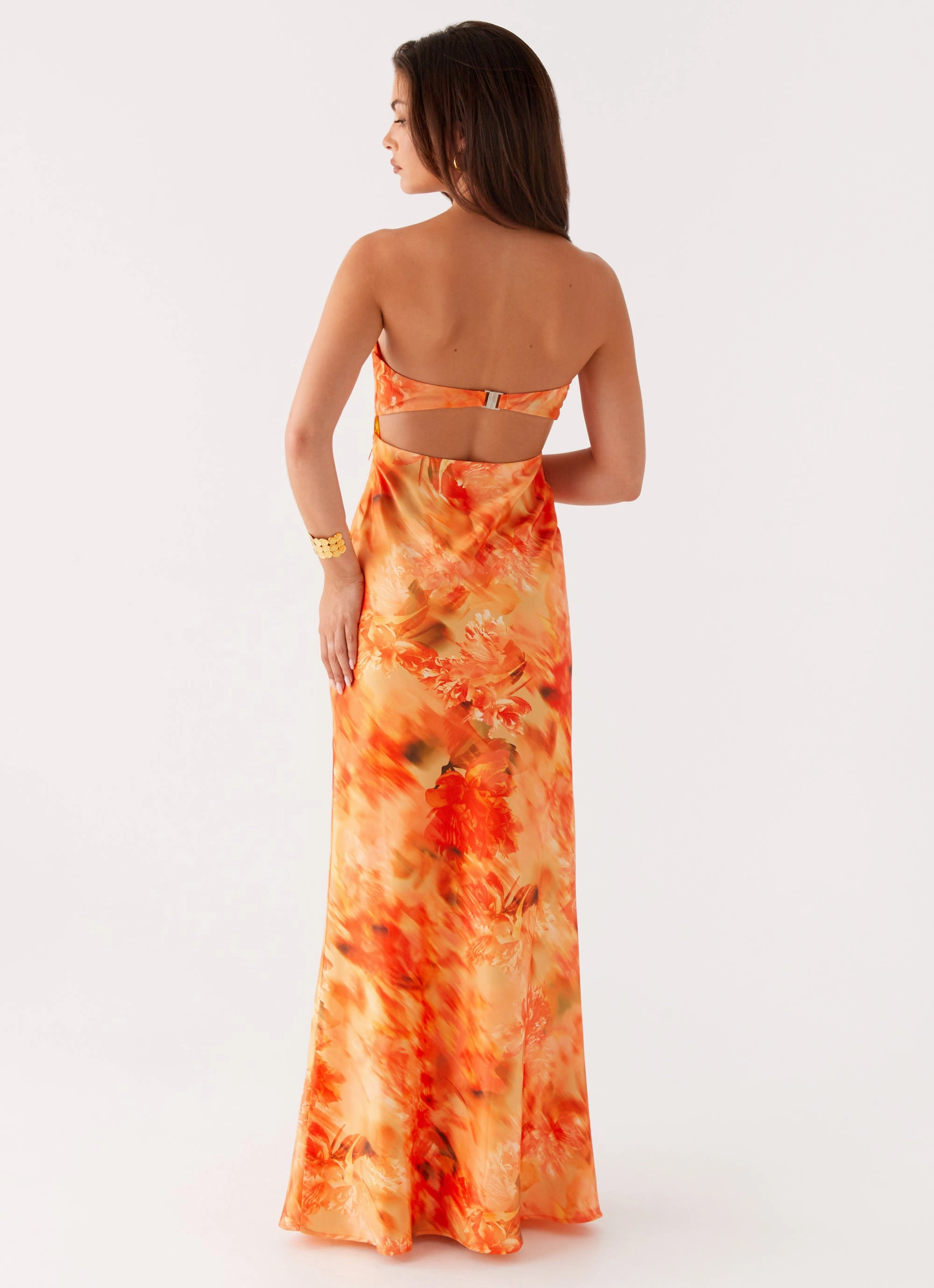 Street Casual Carmen Maxi Dress - Sunset Floral