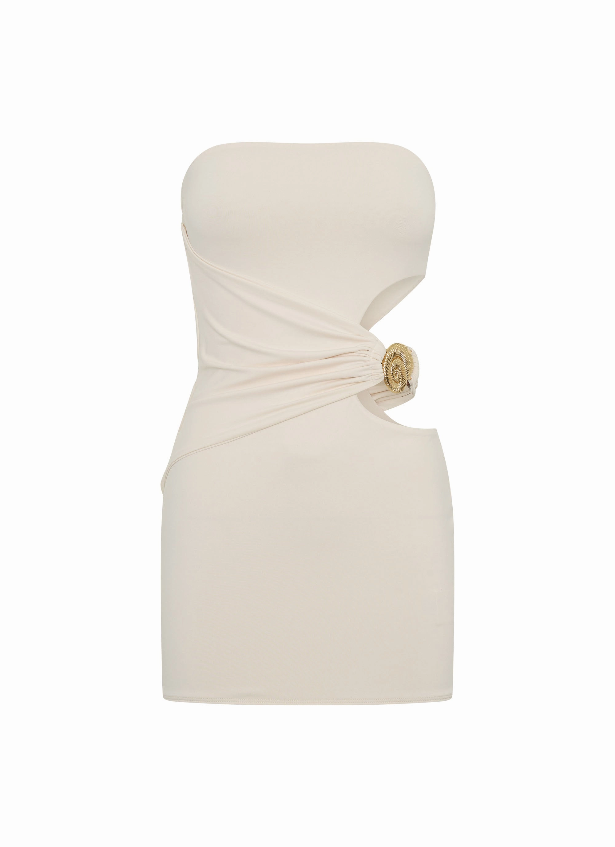 So Iconic Mini Dress - Ivory Luxury Feel Summer Outfit