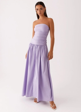 Carmel Maxi Dress - Lavender Romantic Soft