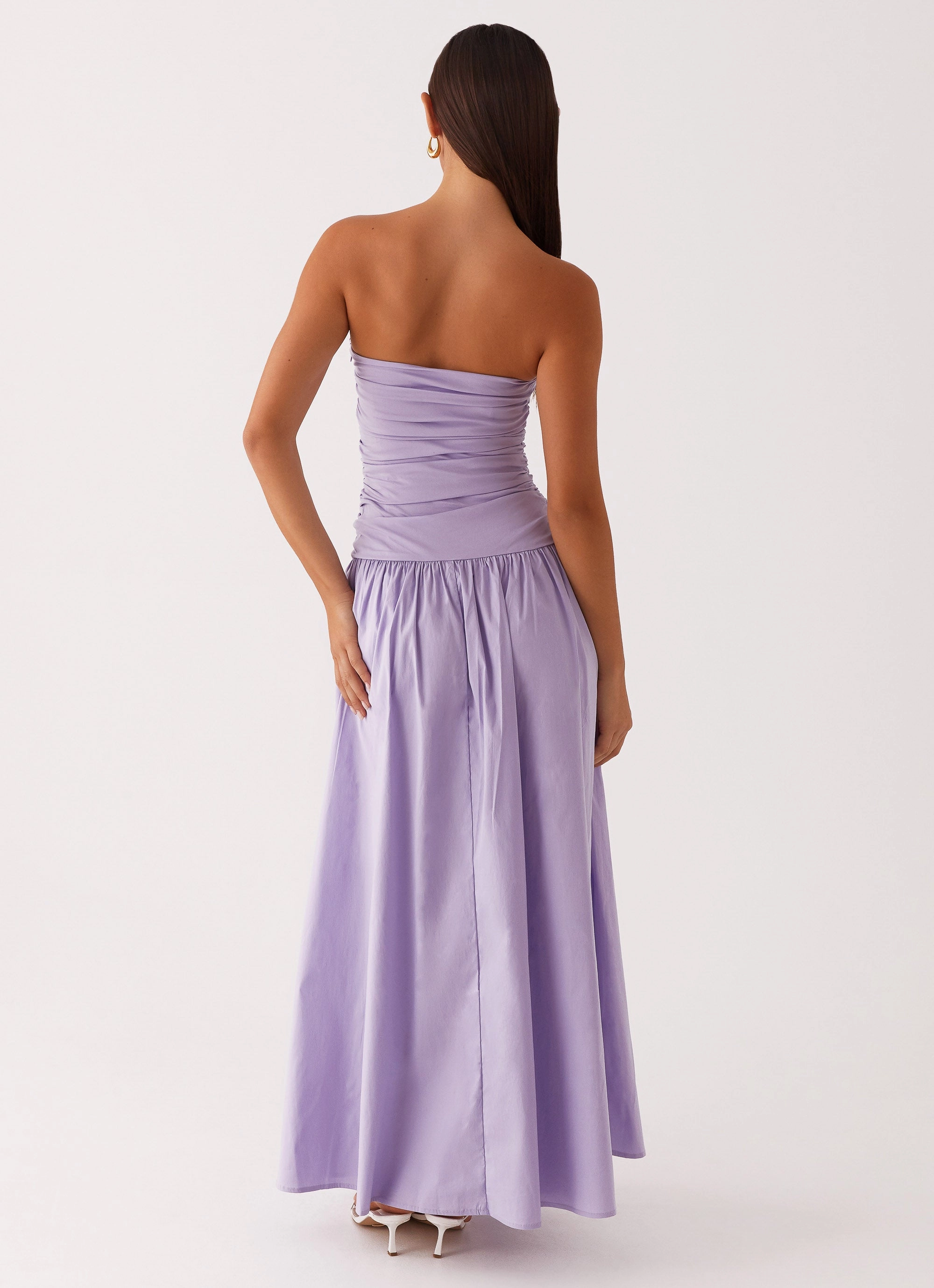 Bold Pattern Carmel Maxi Dress - Lavender