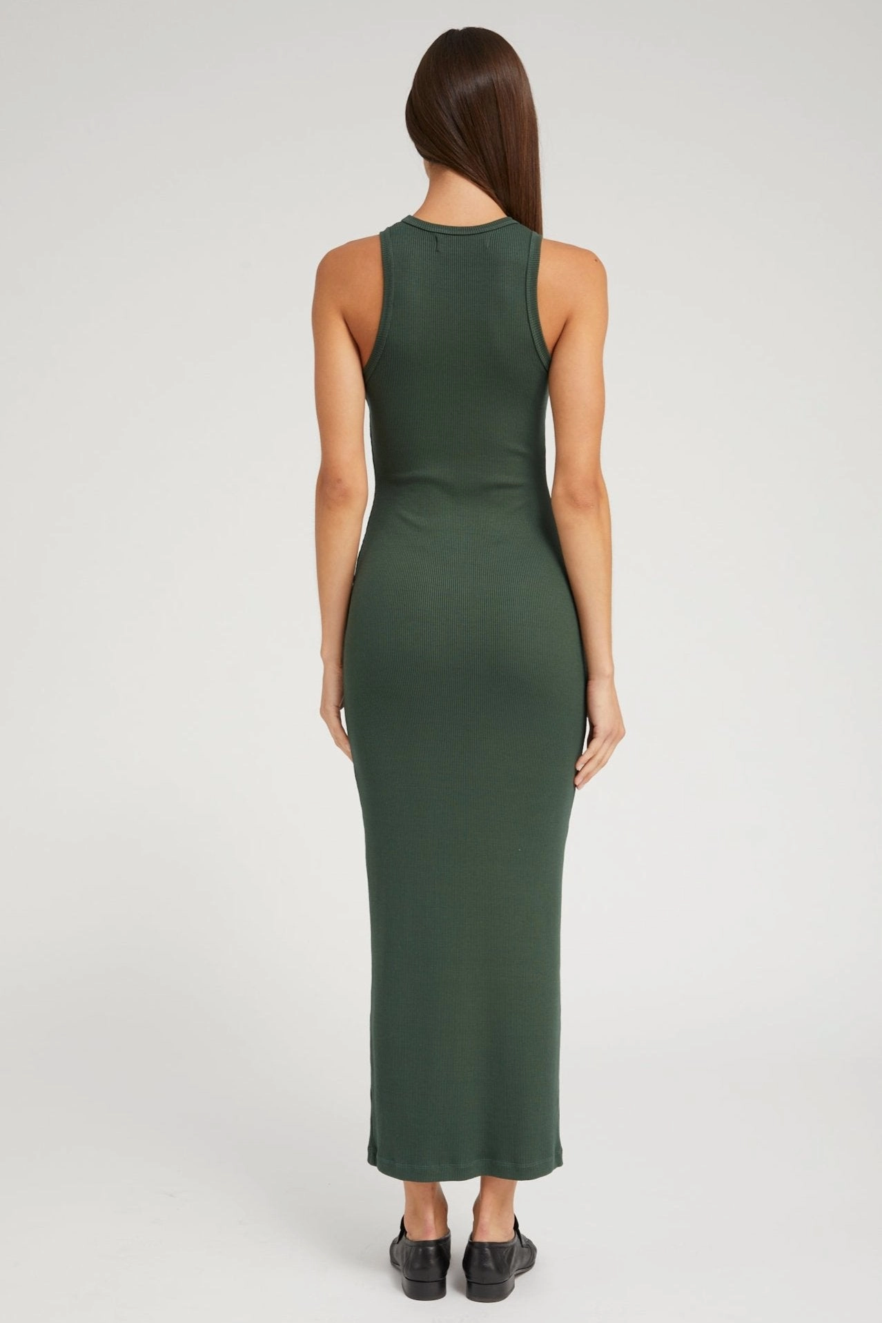 Ivy Rib Racer Maxi Dress Balanced Lines