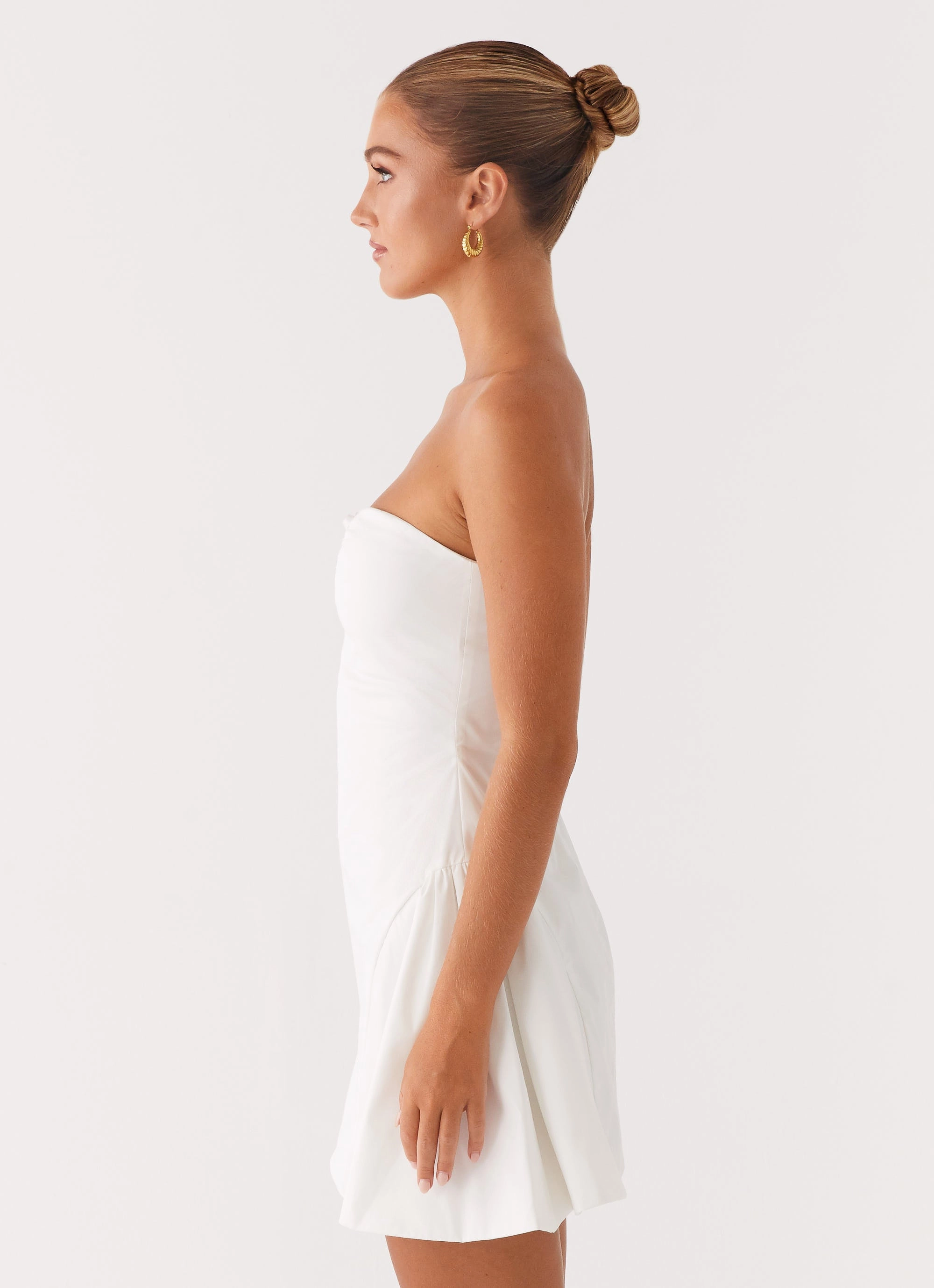 Lucille Mini Dress - White Trendy Fit Look