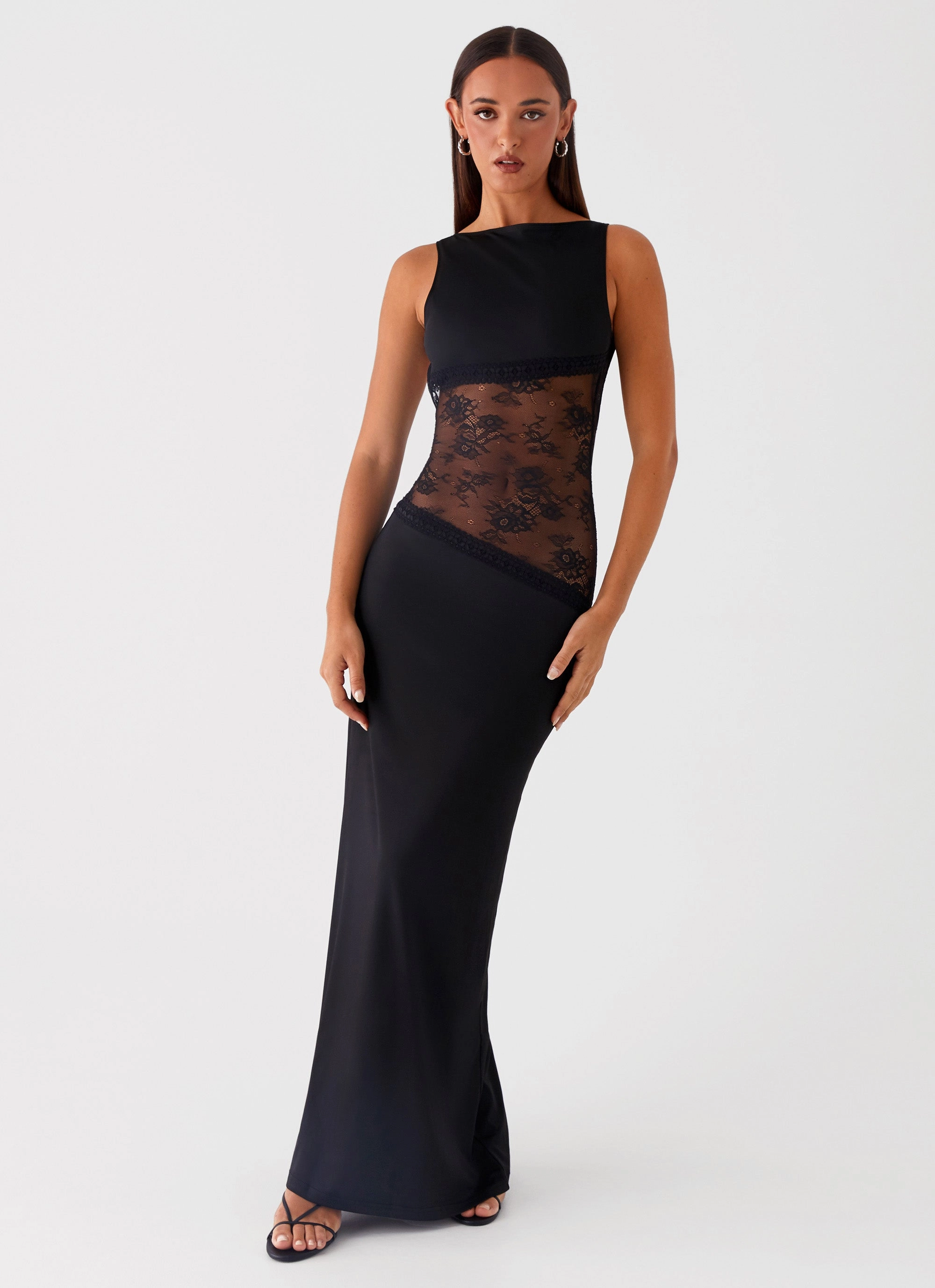 Lucinda Maxi Dress - Black Hook-And-Eye