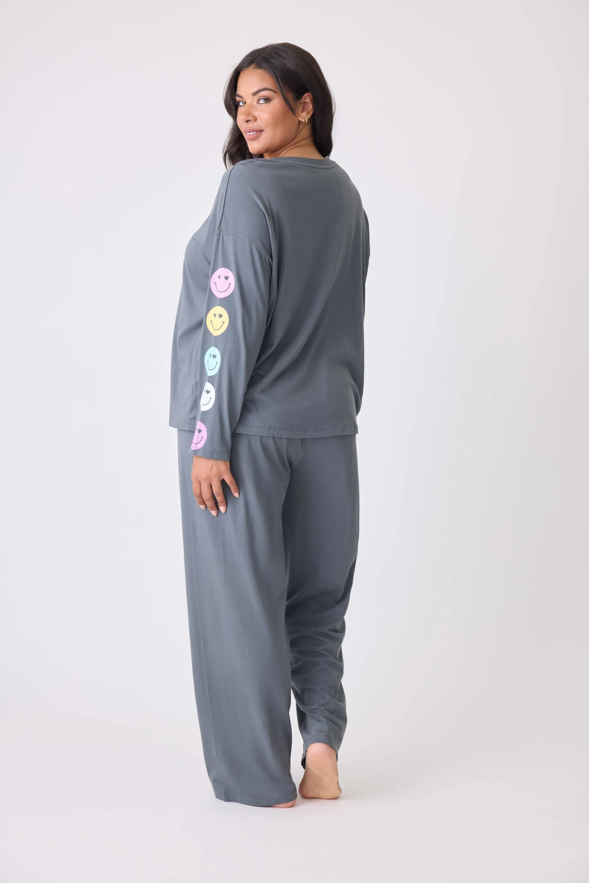 Smiley Cotton Lounge Set - Extended Sizes