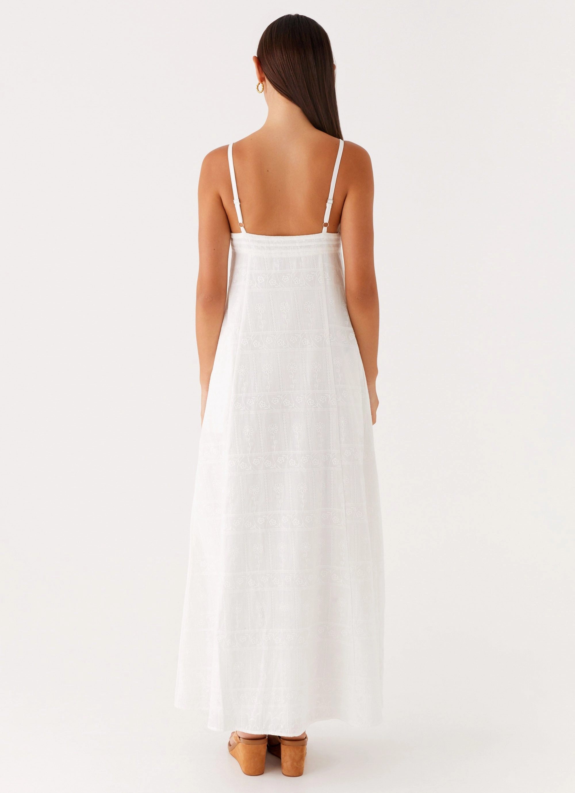 Movement Ready Unique Cut Cole Maxi Dress - White