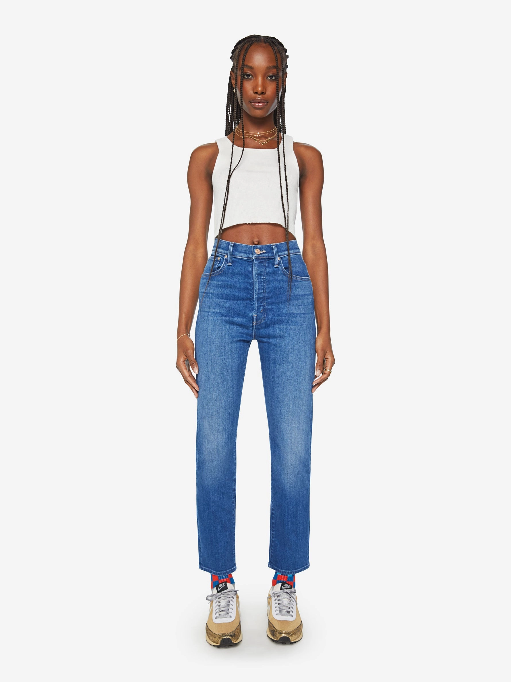 High Waisted Hiker Hover in Across The Finnish Line Night Out Daily Wear