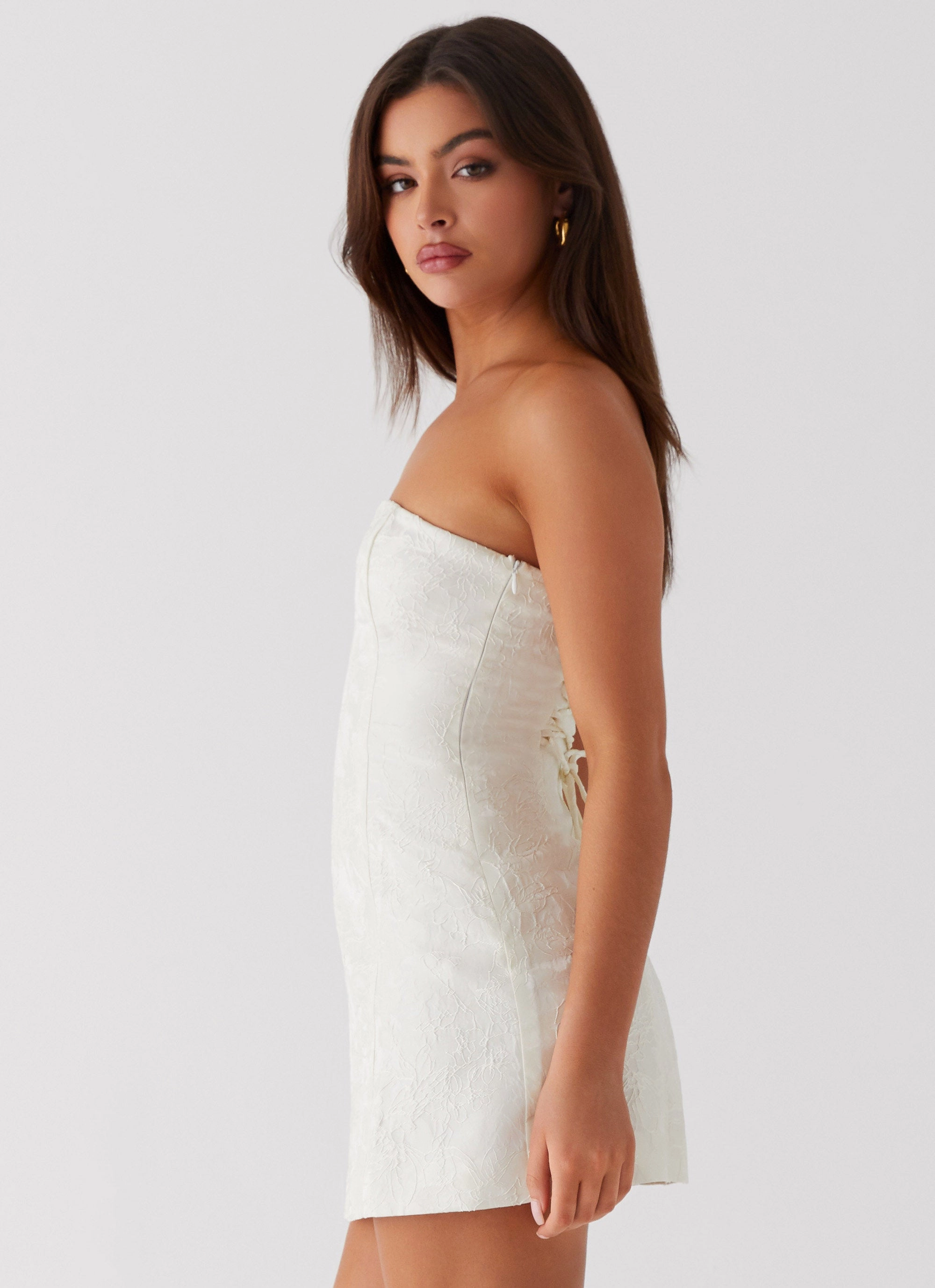 Eternity Strapless Mini Dress - Ivory Radiant Mood
