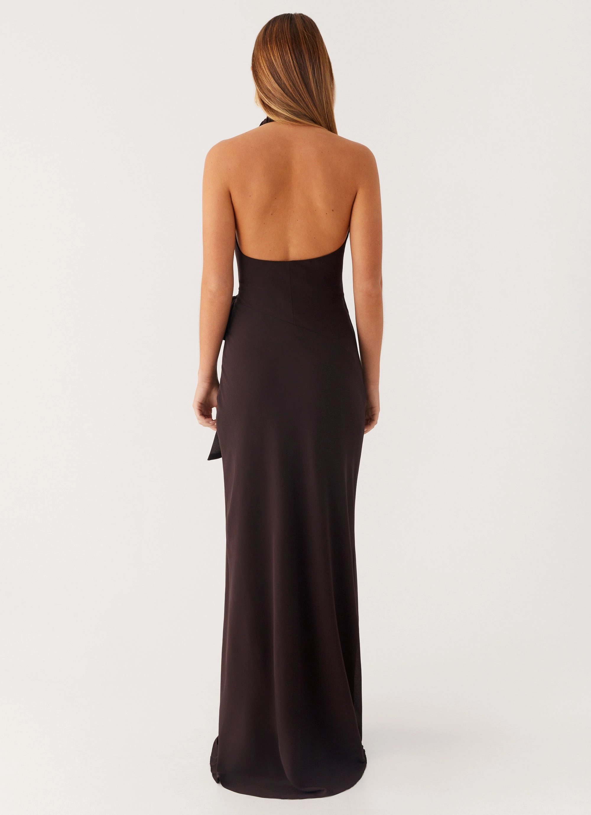 So Chic Maxi Dress - Cool Chocolate Comfort Stretch Skin Hug