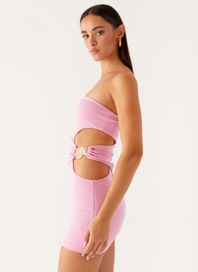 So Iconic Mini Dress - Pink Fall Fashion Daily Silhouette