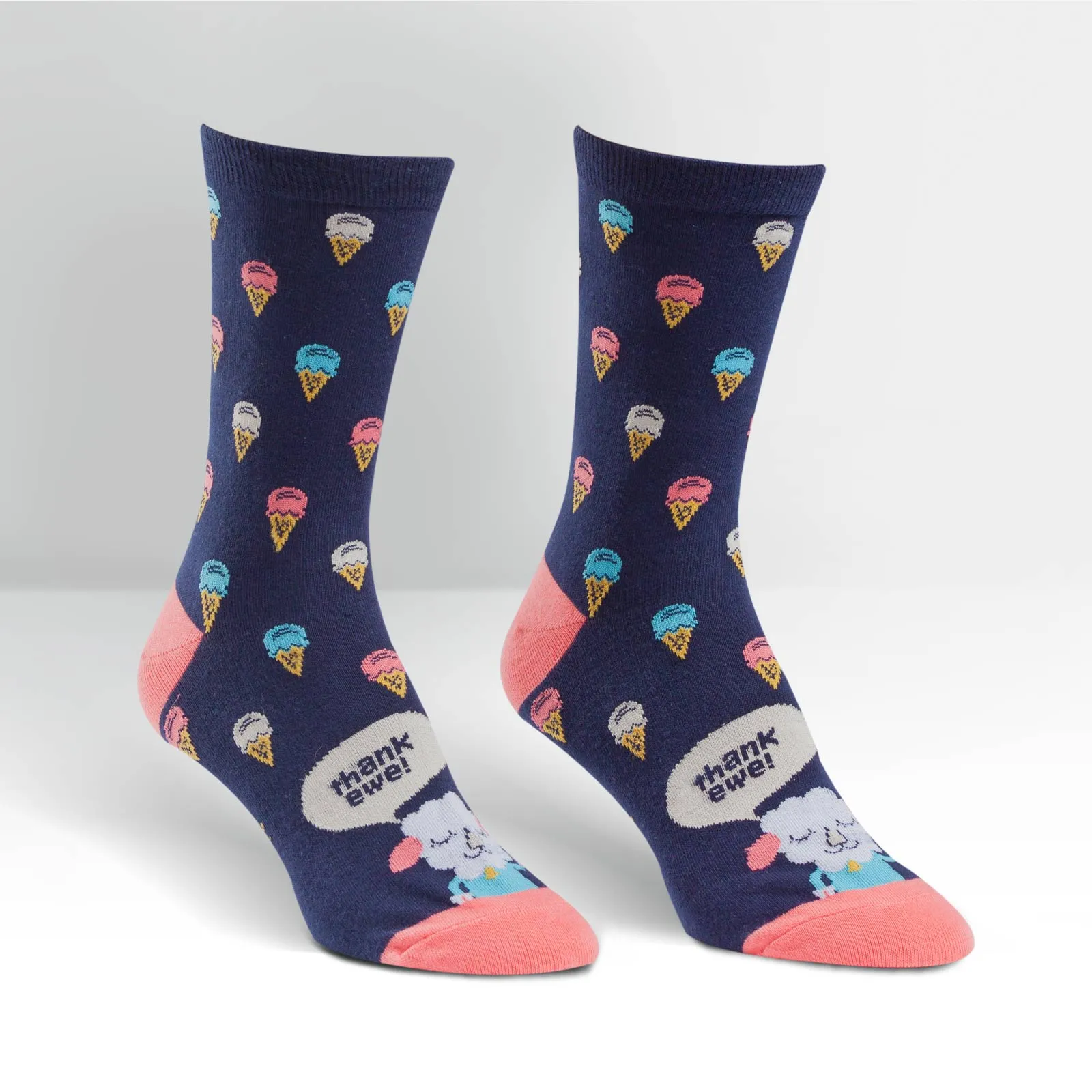 Sock It To Me Women's Crew Socks - Thank Ewe