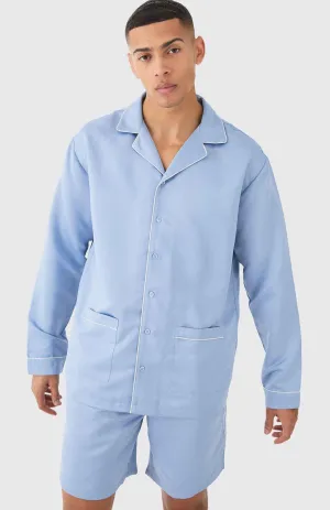 Sofa Surfer  | Blue Lounge Wear Set | 100% Cotton