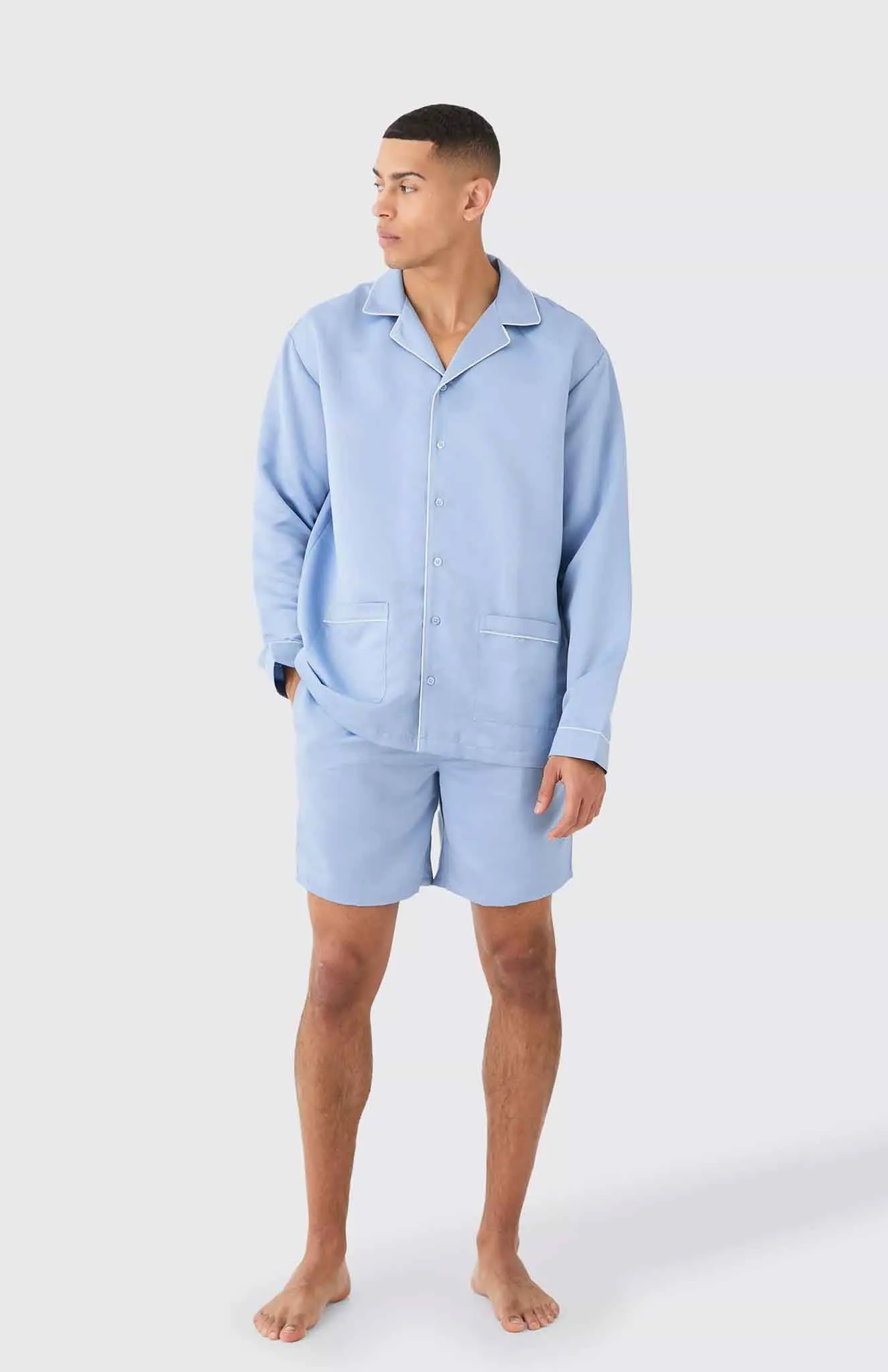 Sofa Surfer  | Blue Lounge Wear Set | 100% Cotton