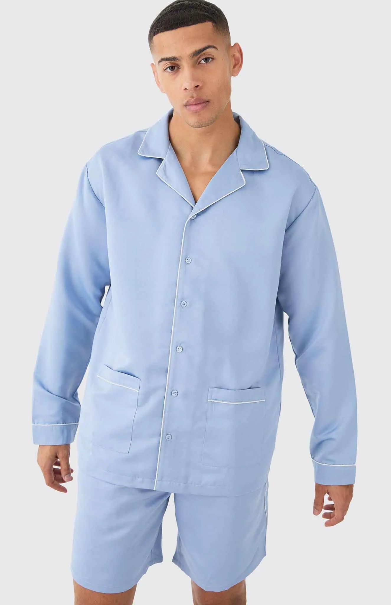 Sofa Surfer  | Blue Lounge Wear Set | 100% Cotton