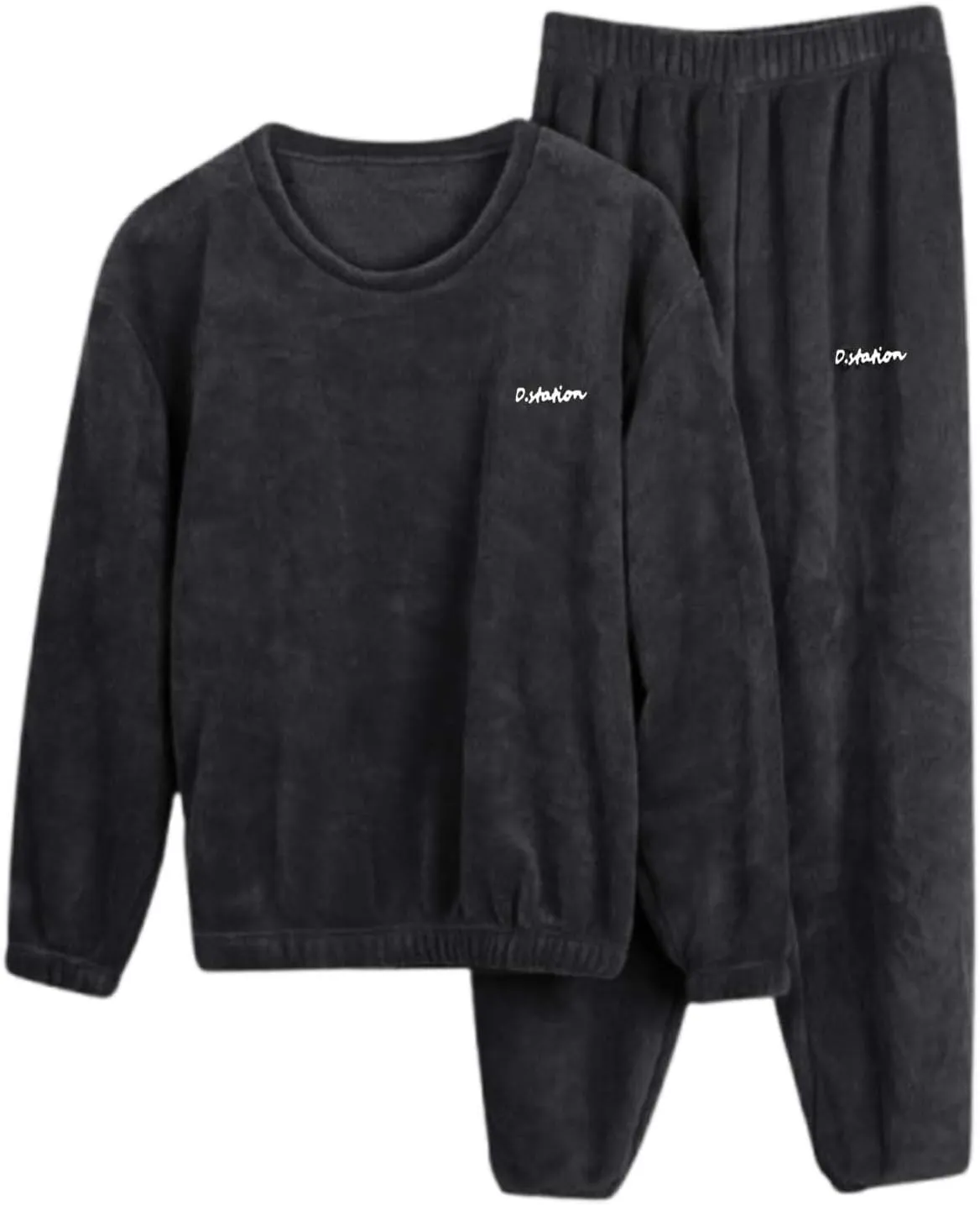 Soft Pajamas for Women Set Winter Flannel Pajama Sets Pjs Warm Coral Fleece Loungewear Sleepwear Two Piece Pijamas