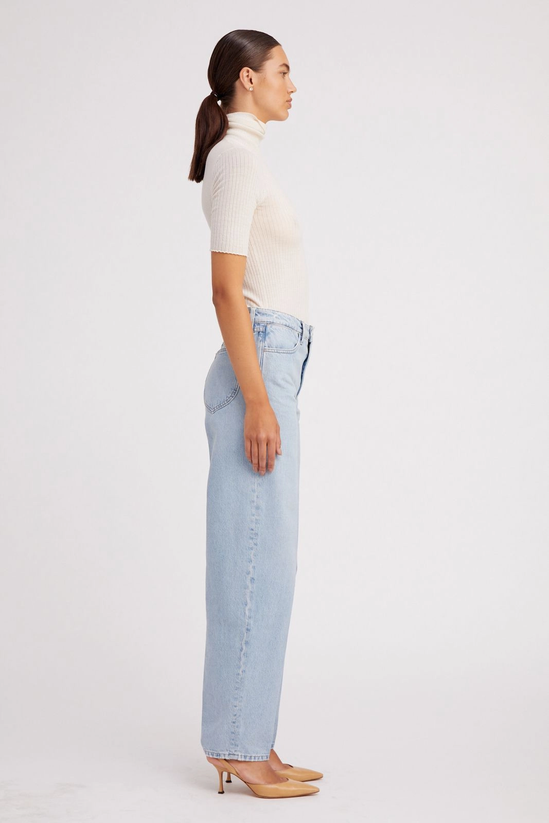 MinimalistStyle Bianca Wide Leg Tapered Denim