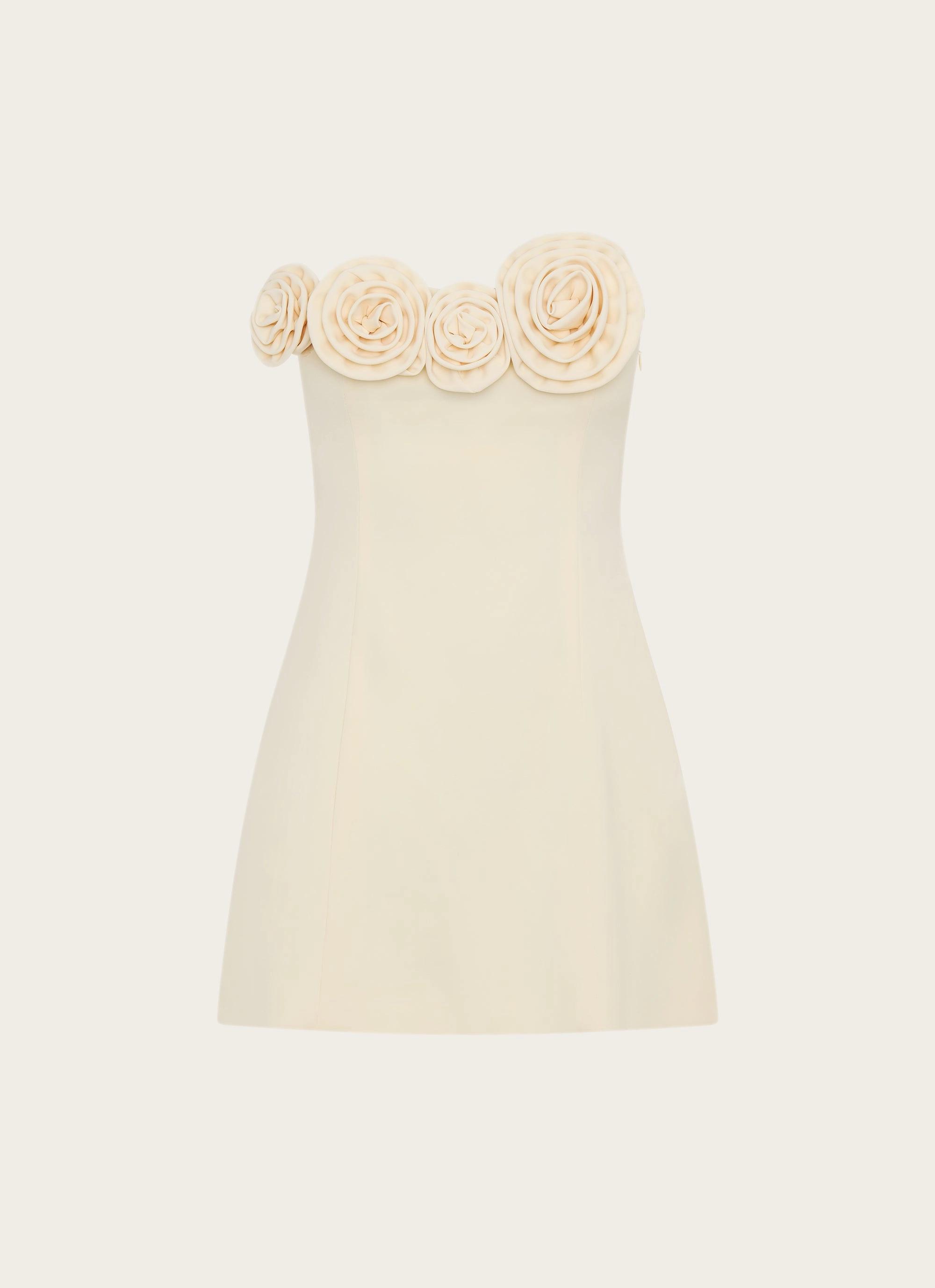 Patsie Strapless Mini Dress - Yellow Sleek Draping Sophisticated Edge
