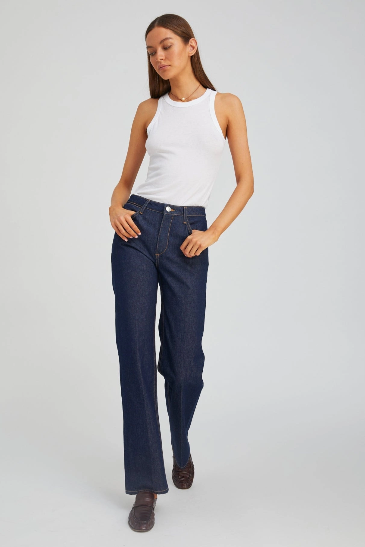 Jane Loose Straight Denim Cozy Wear