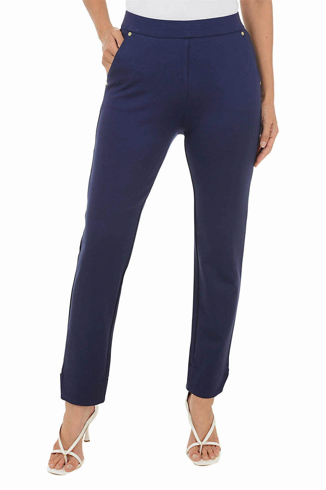 No Iron Performance Gear Studded Hem Legging