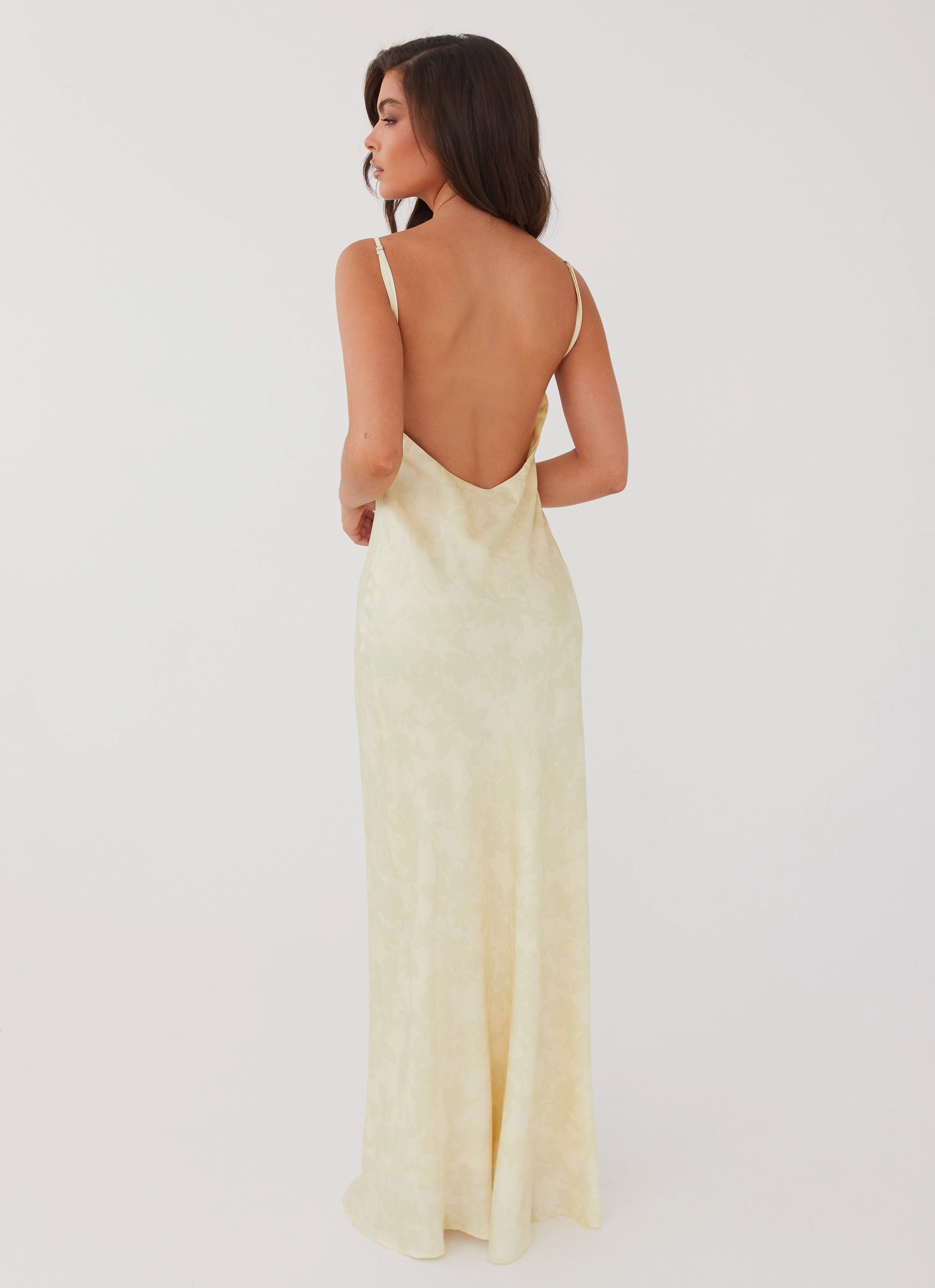 Sorrento Sun Maxi Dress - Yellow Floral Dry-Clean-Only Chic Motion