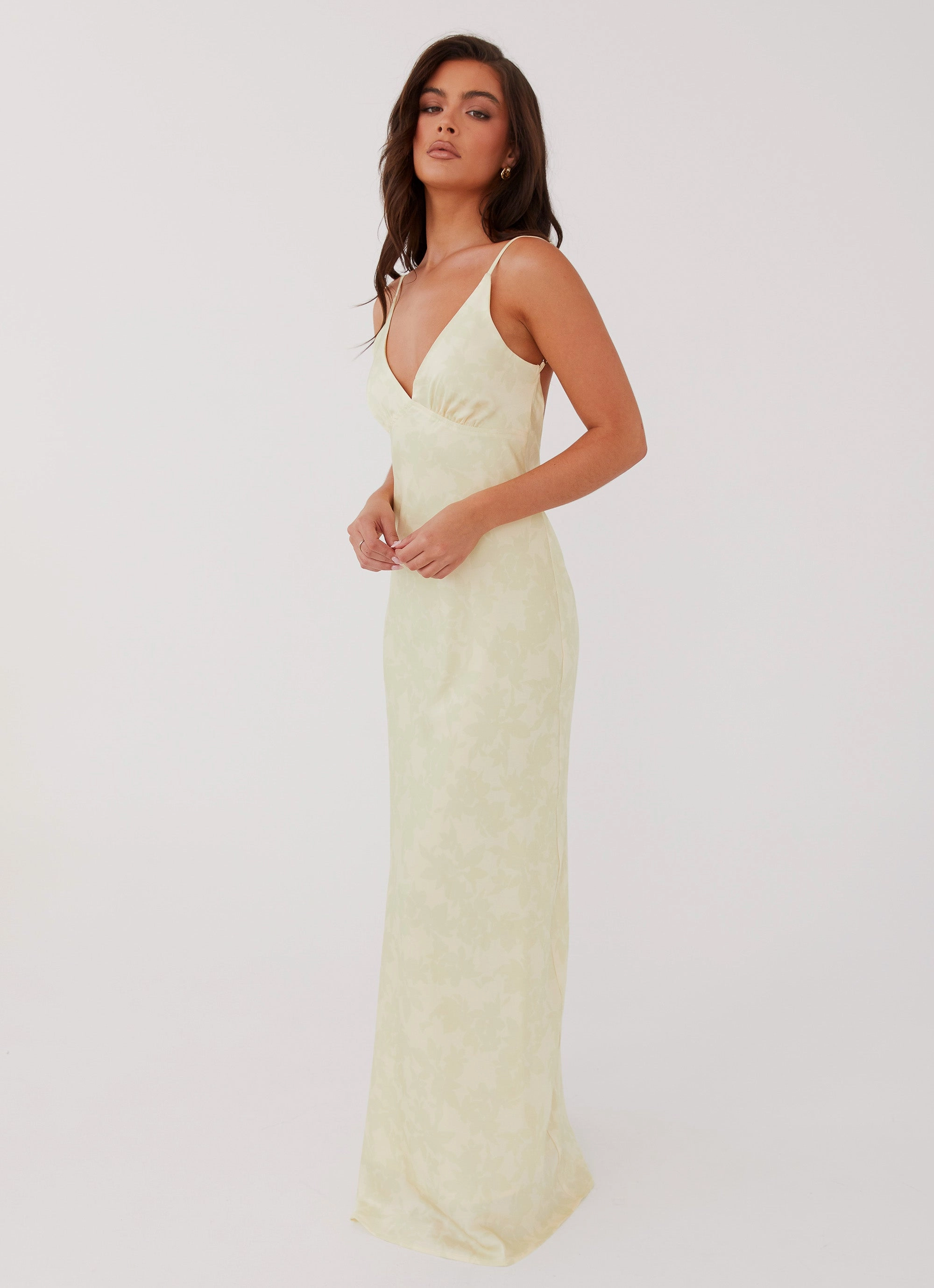 Flattering Fit Wear Sorrento Sun Maxi Dress - Yellow Floral