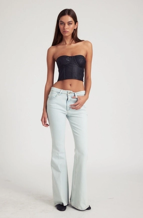 DoubleStitchedHem Bruni Ultra Flare Denim