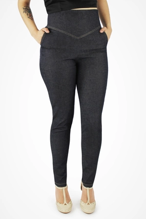 Casual Wearable Performance Fit Denim High Waist Pant XS-3XL #DHWP