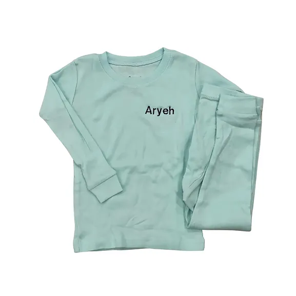 Solid Cotton Pajamas | Kids