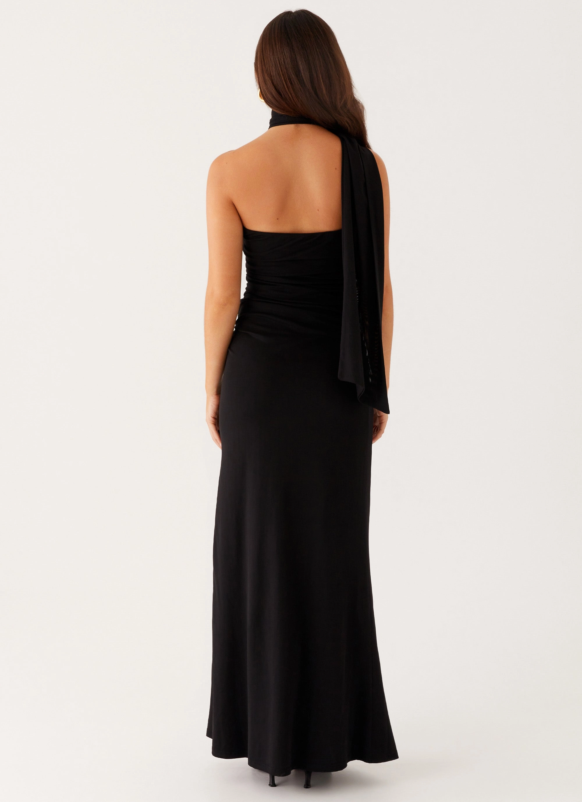 Work Option Sunset Look Songbird Maxi Dress - Black