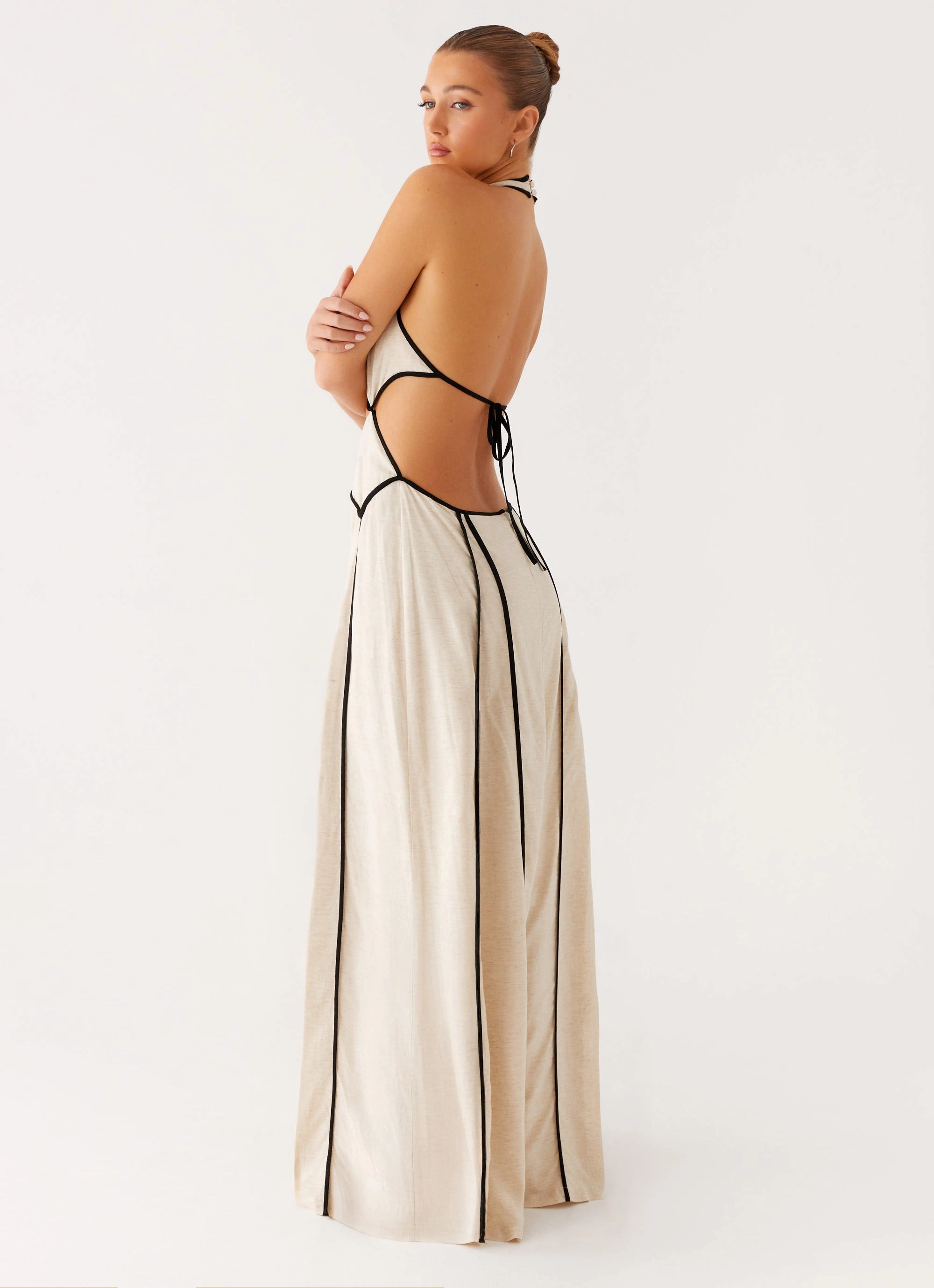 Sonnet Maxi Dress - Oatmeal FadeResistantColor