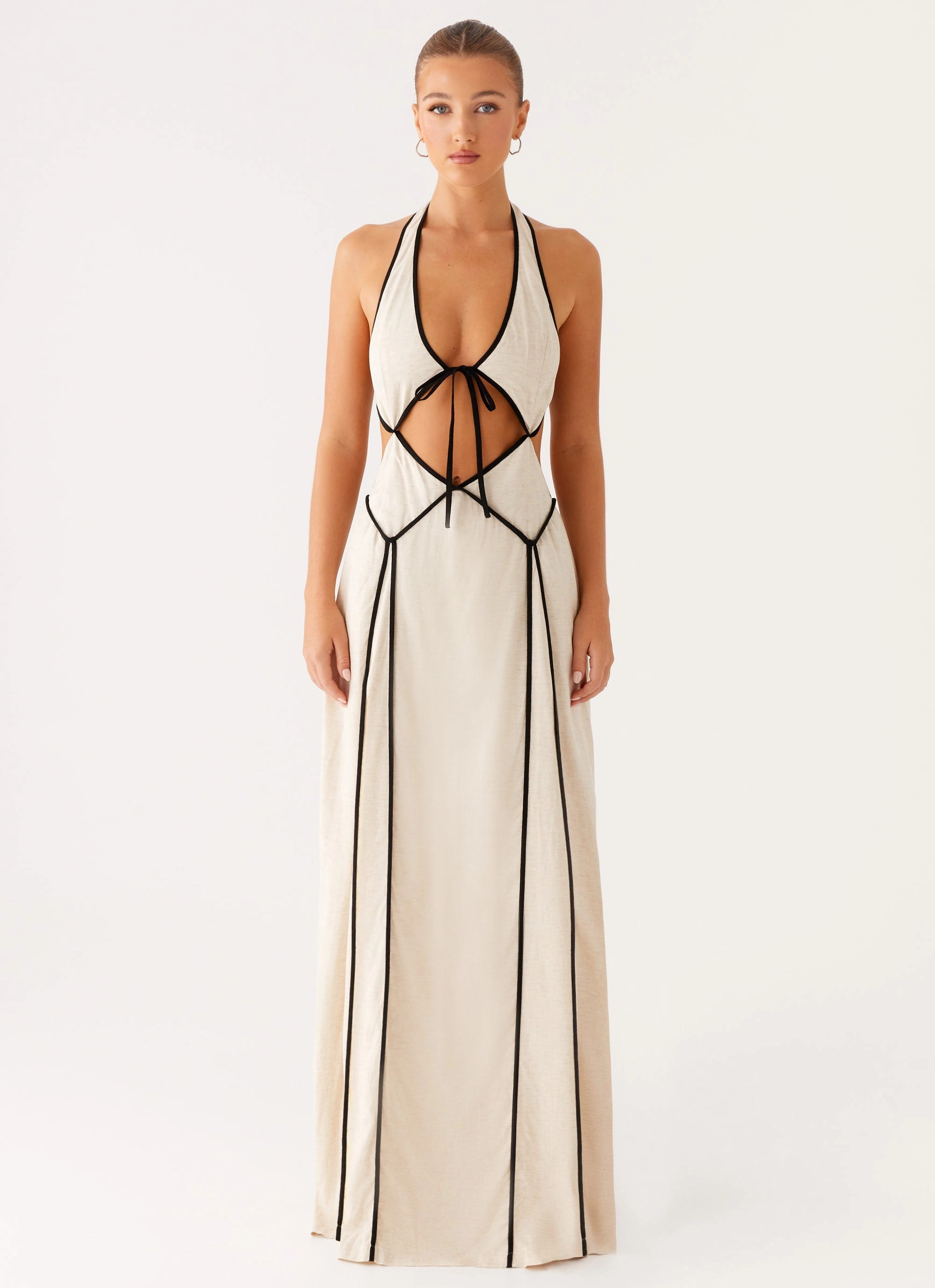 Sonnet Maxi Dress - Oatmeal Gentle Glow