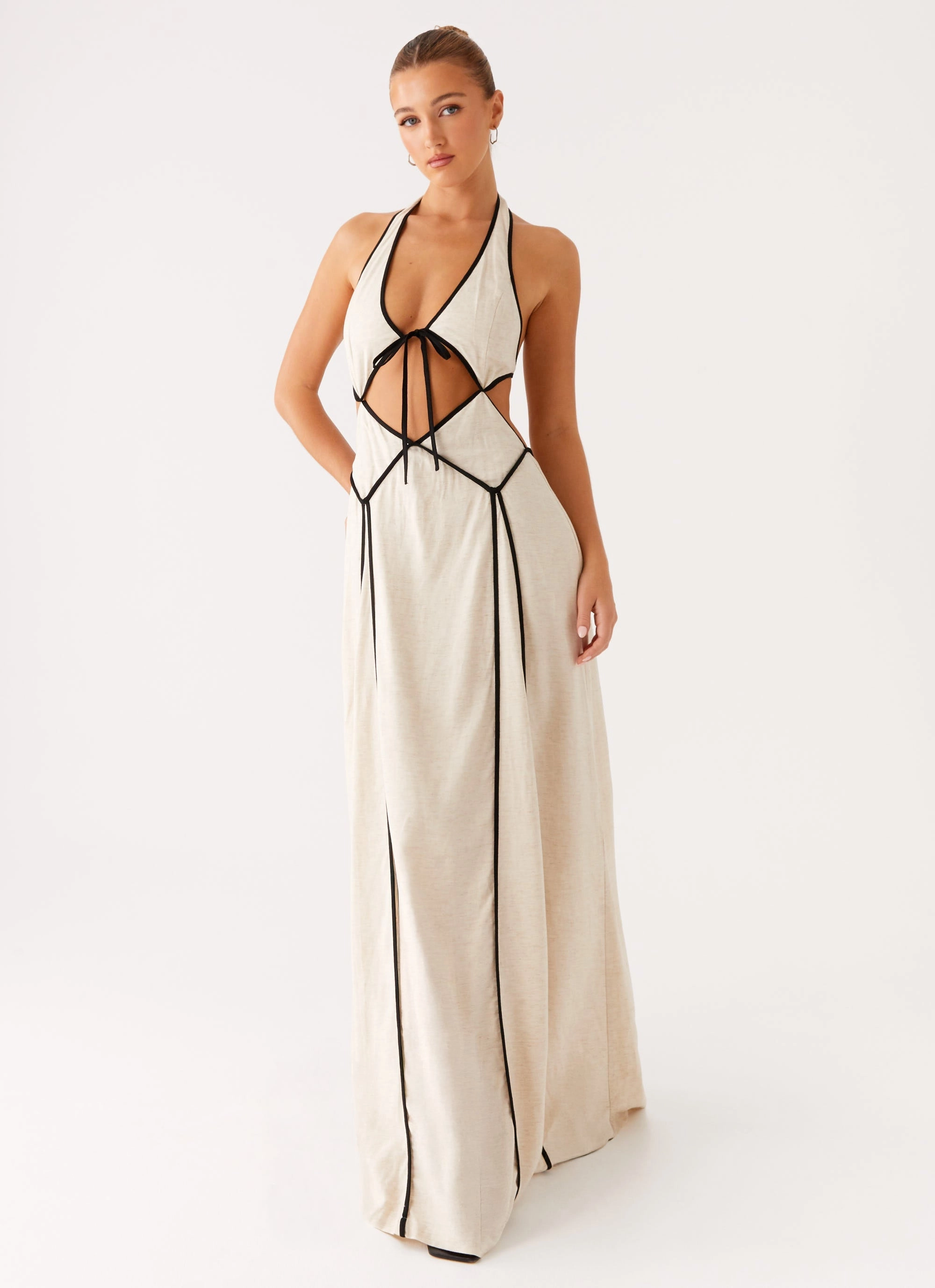 Sonnet Maxi Dress - Oatmeal Family Joy Pure Lines