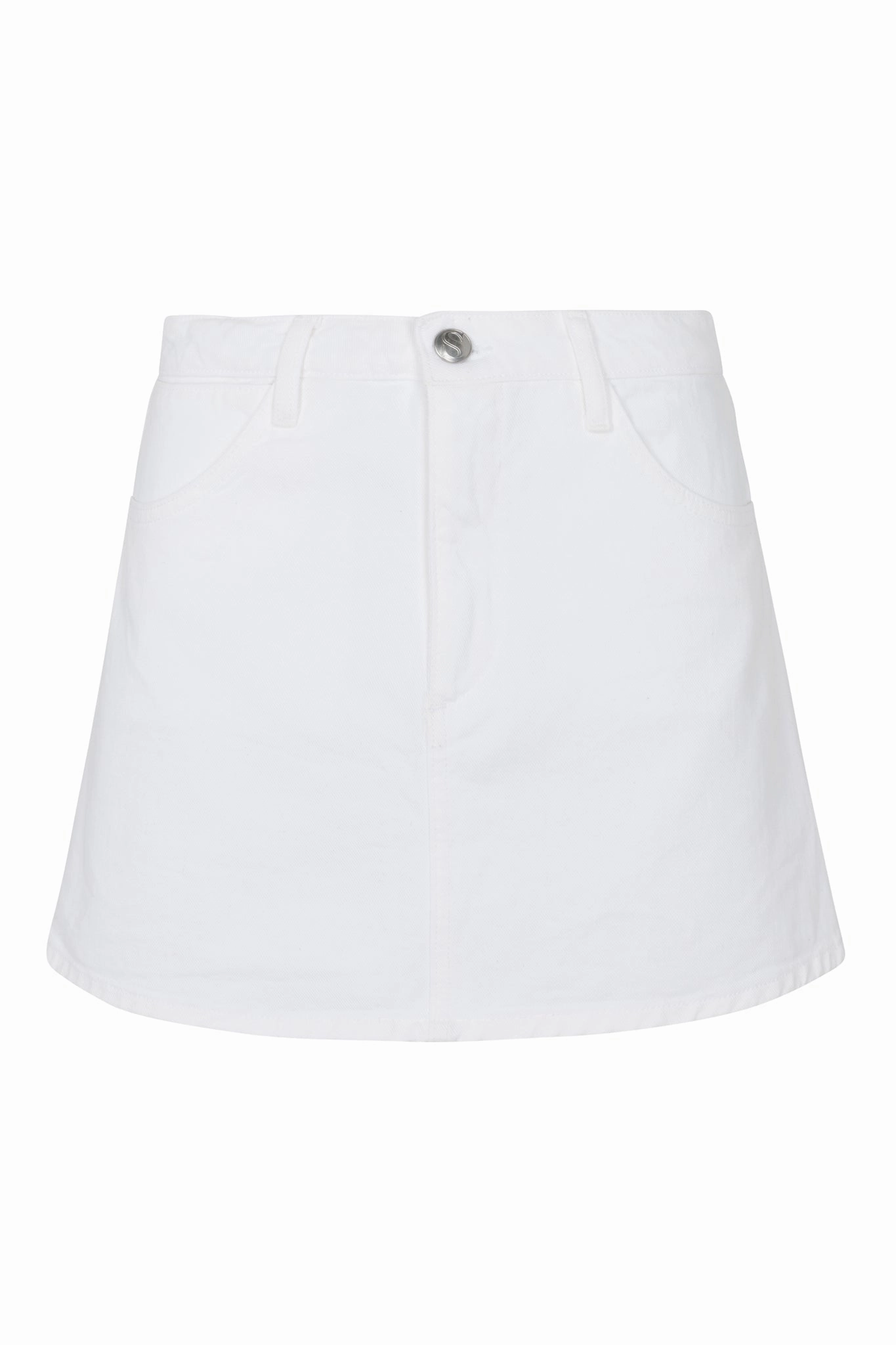 Stretch Fit Top AntiPillingFinish Sophia A-Line Mini Skirt