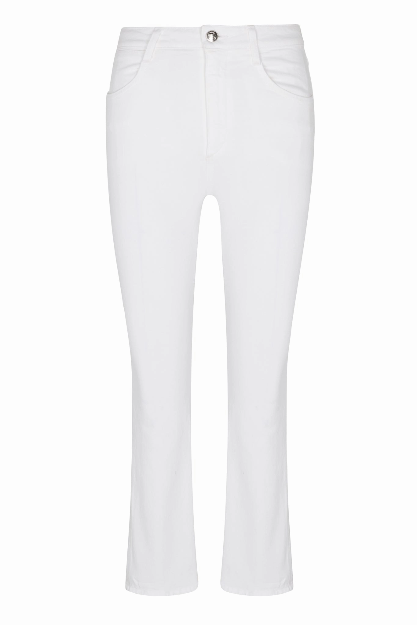 RelaxedNeckline Stain Resistant Treatment Sophia Crop Straight Leg Denim