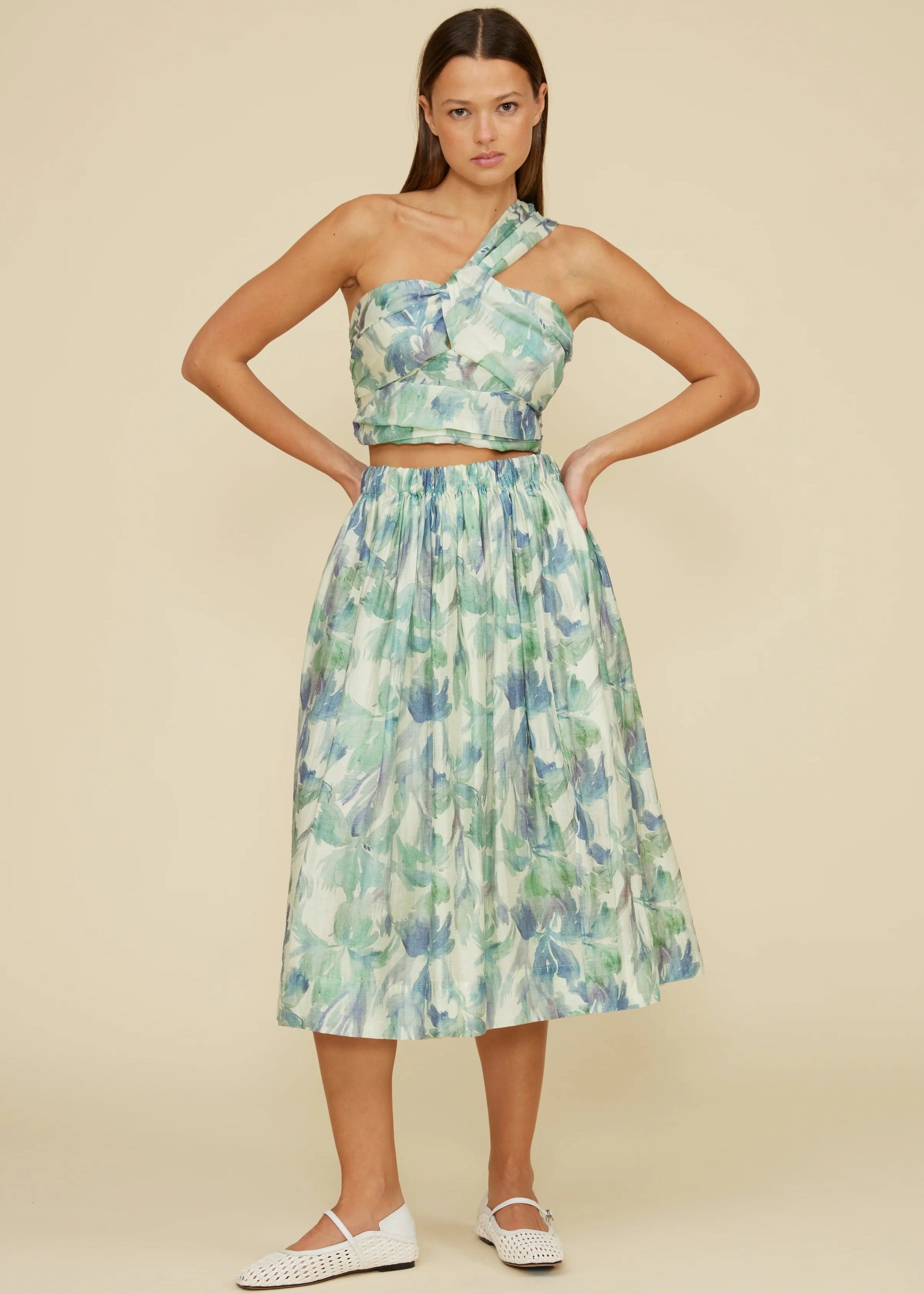 Formal Event SOPHIA FLORAL MIDI SKIRT