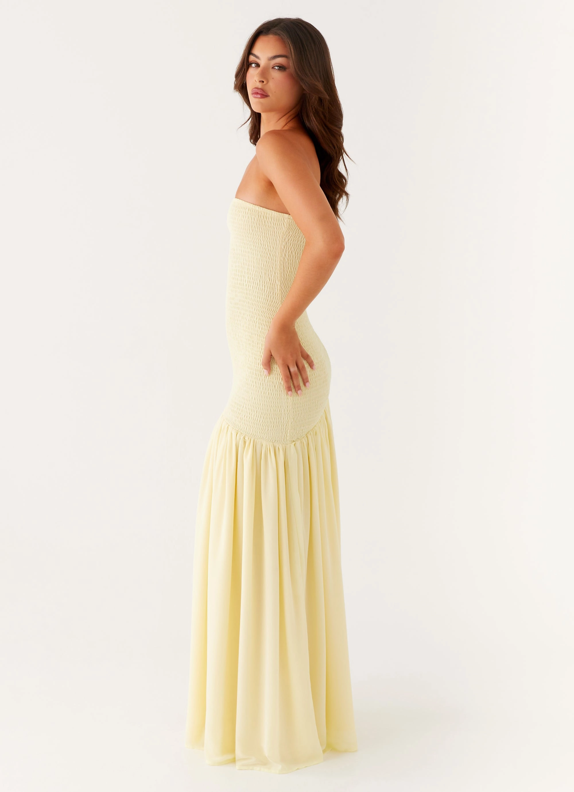 Vacation Vibes animal-print Royce Maxi Dress - Yellow