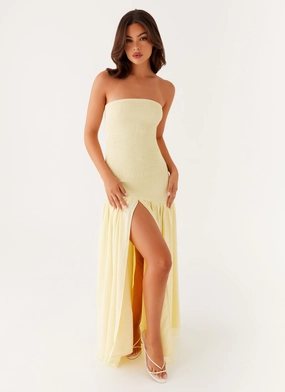 Royce Maxi Dress - Yellow ReversibleStyle Saturated Hue