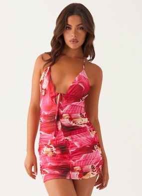Matte-Lining Speak Out Mini Dress - Orchid Pink