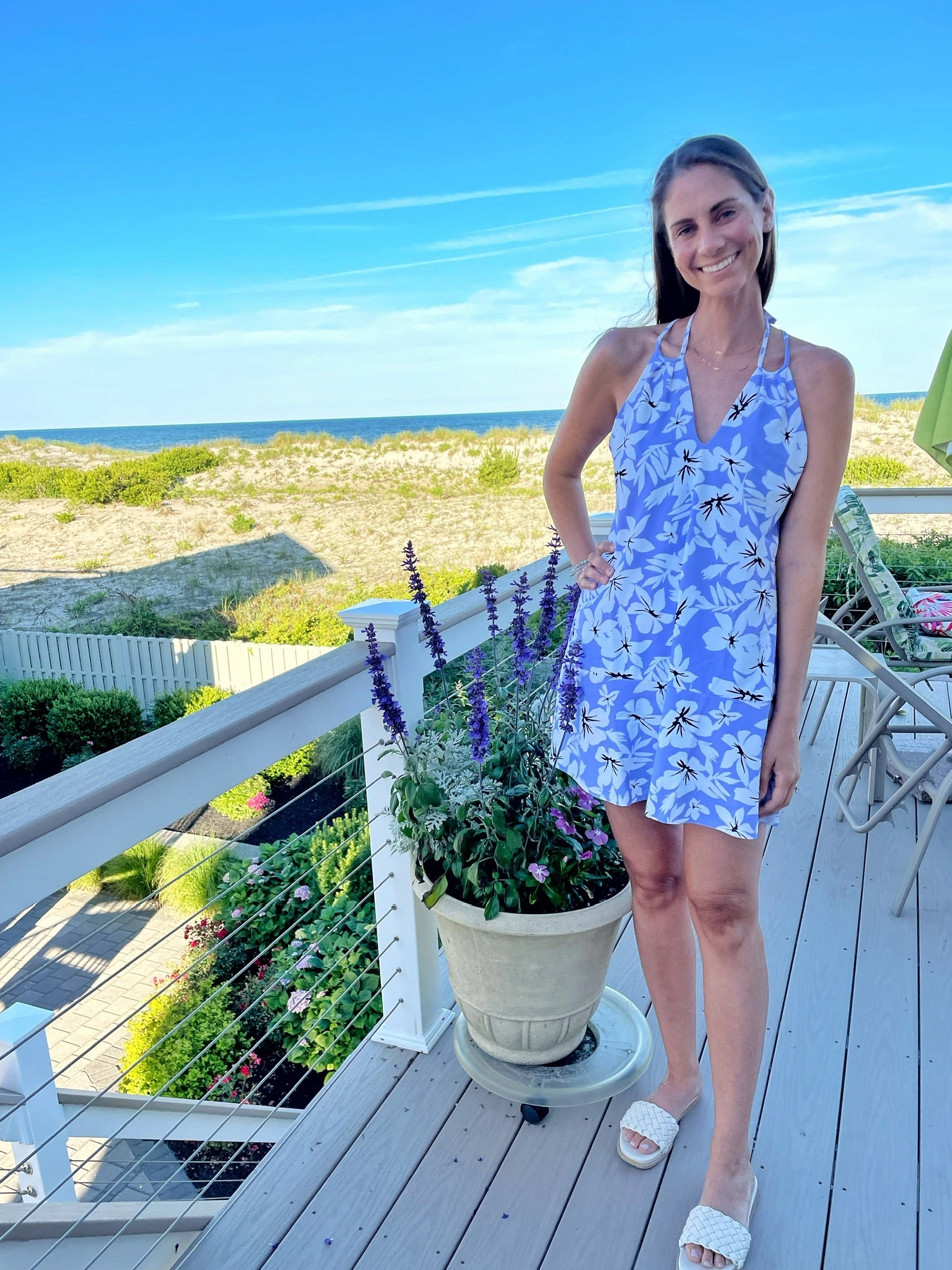 SeamlessConstruction Cape May Dress Hibiscus Lilac