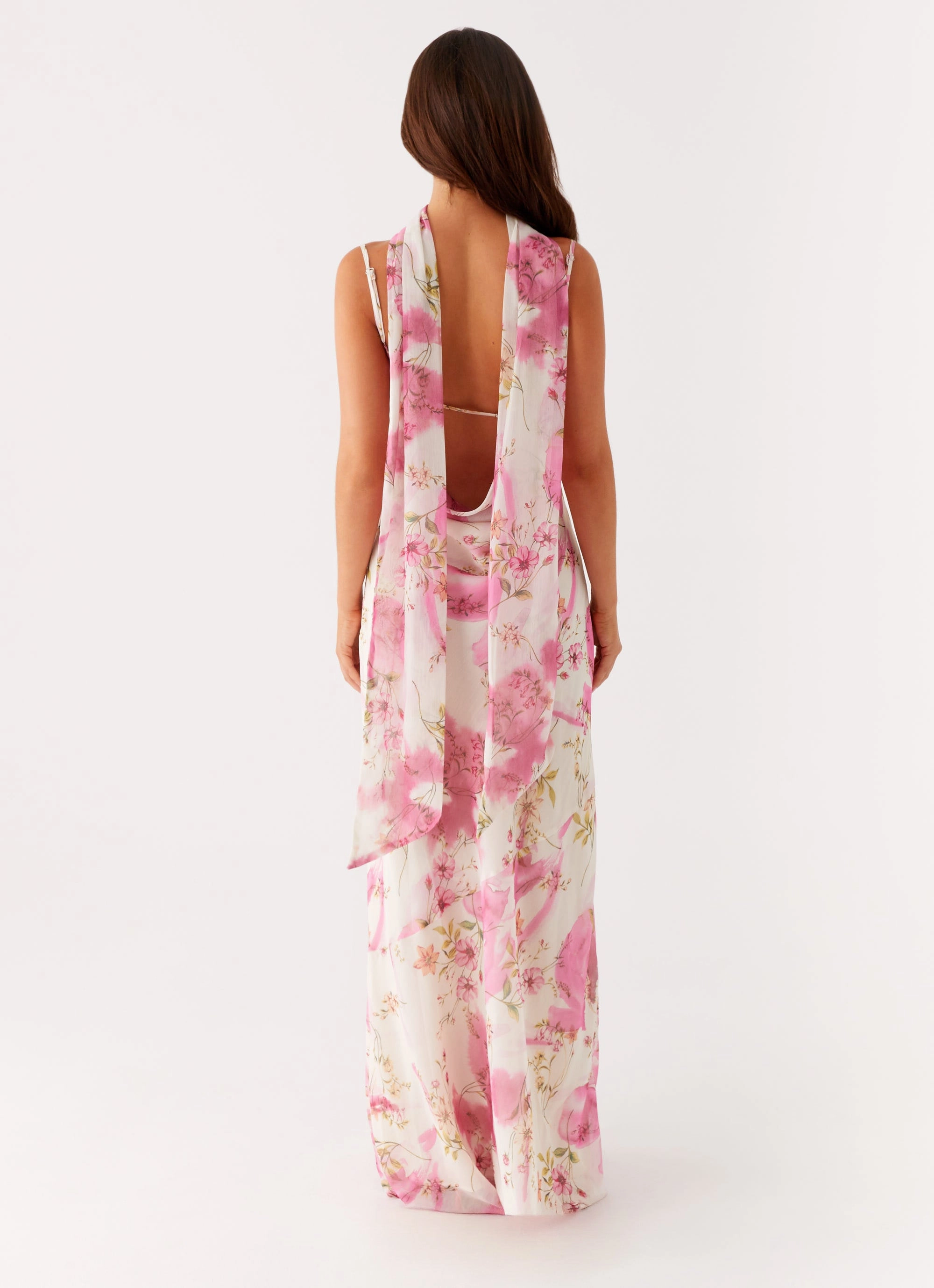 SeamlessConstruction Spencer Maxi Dress - Ivory Floral Print