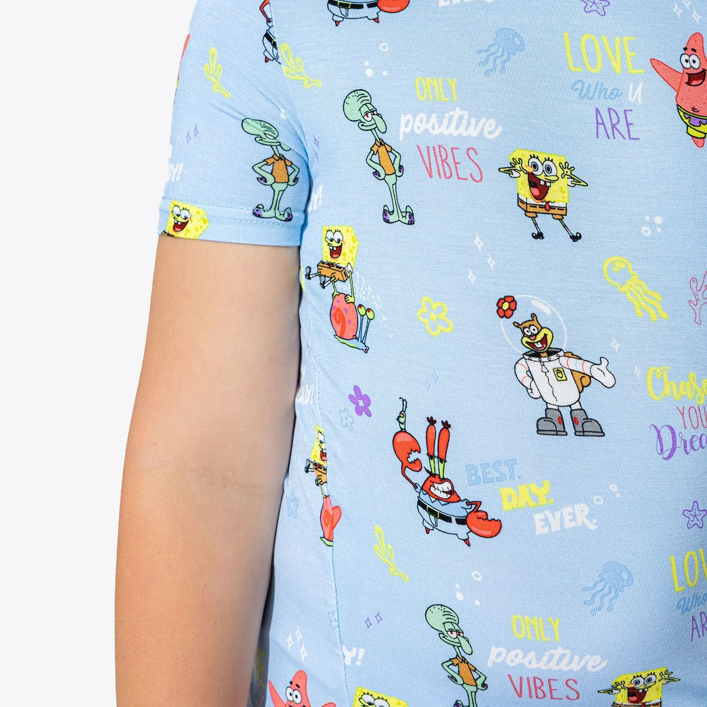 SpongeBob SquarePants: Good Vibes Bamboo Kids Pajama Short Set