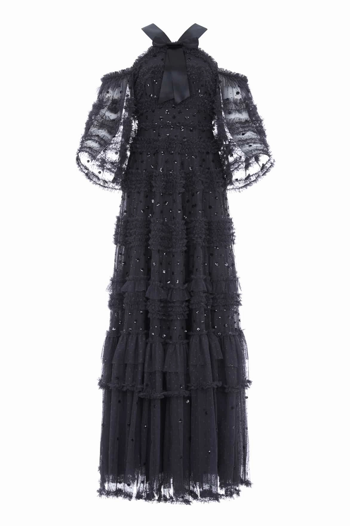 Flowy-Shape Soft Wear Vivian Off Shoulder Gown