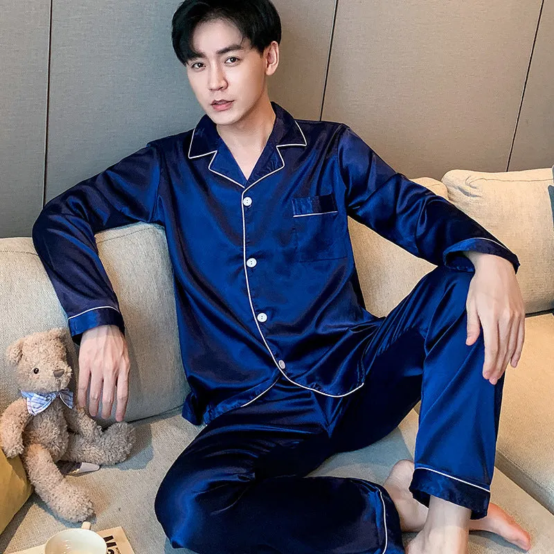 Spring and Autumn Men's Pajamas