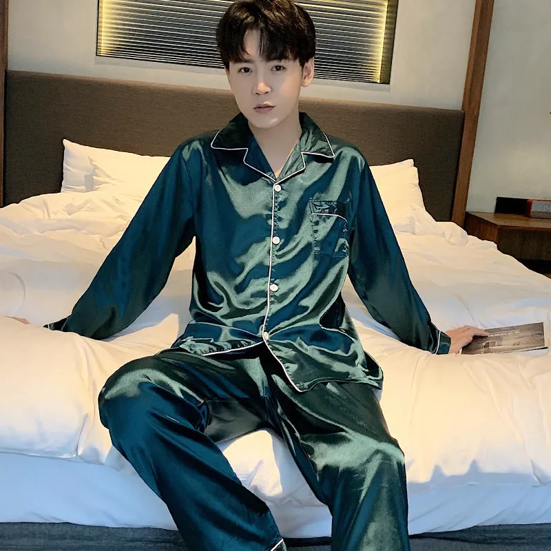 Spring and Autumn Men's Pajamas