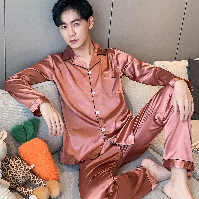 Spring and Autumn Men's Pajamas