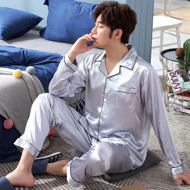 Spring and Autumn Men's Pajamas