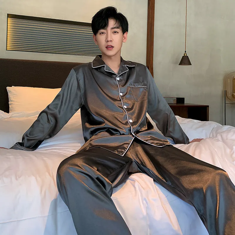 Spring and Autumn Men's Pajamas